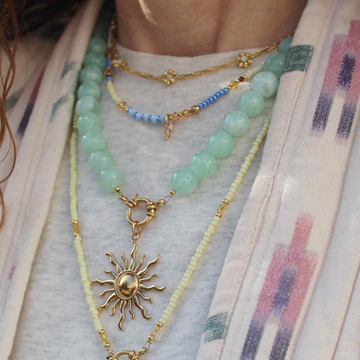 widaro ketting mint marble