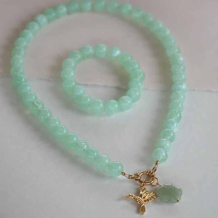 widaro ketting mint marble