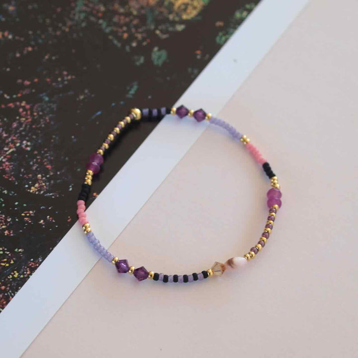 widaro armband mix purple pink