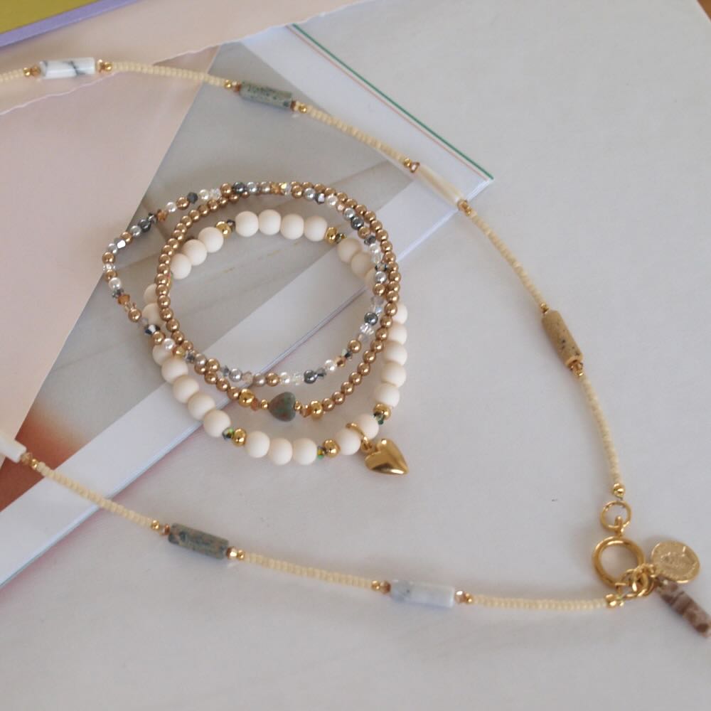 widaro armband naturel & stones
