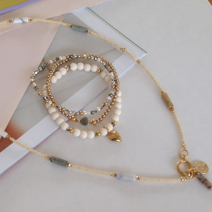 widaro armband naturel & stones