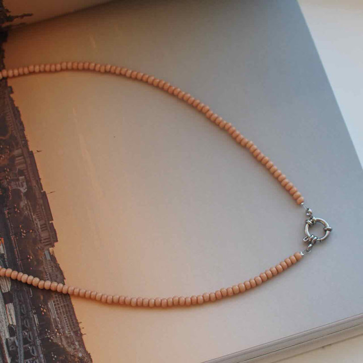 widaro ketting naturel brown beads