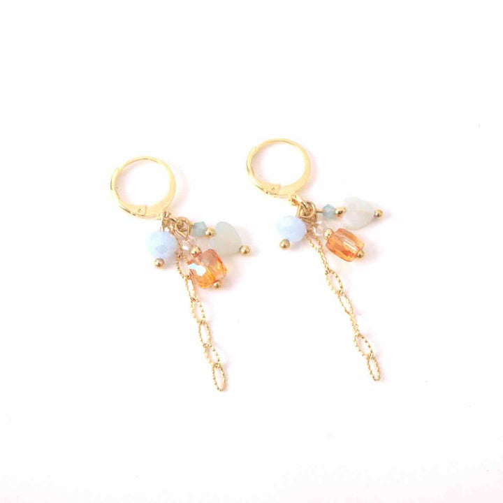 widaro oorbellen light blue charms