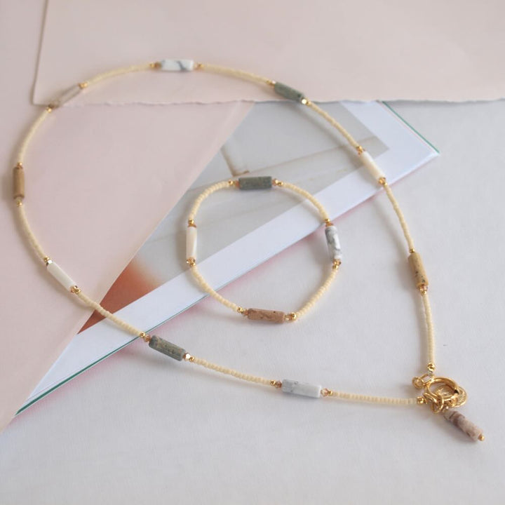 widaro armband naturel & stones