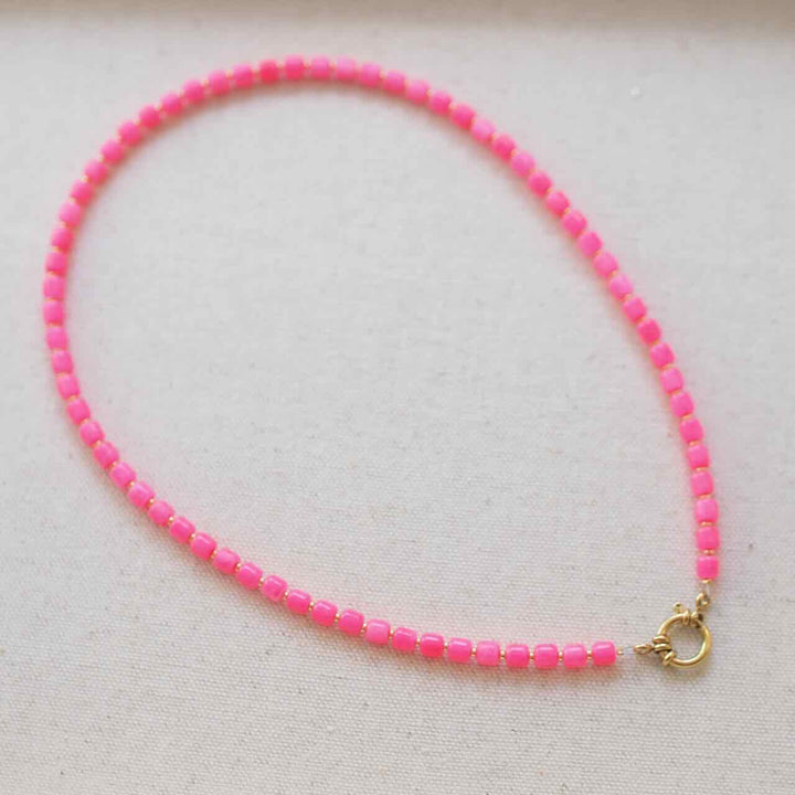 widaro ketting neon roze