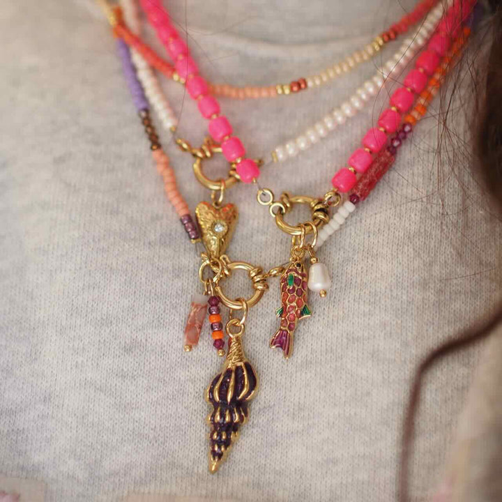 widaro ketting purple orange