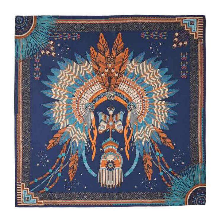 wild paris sjaal new western blue medium