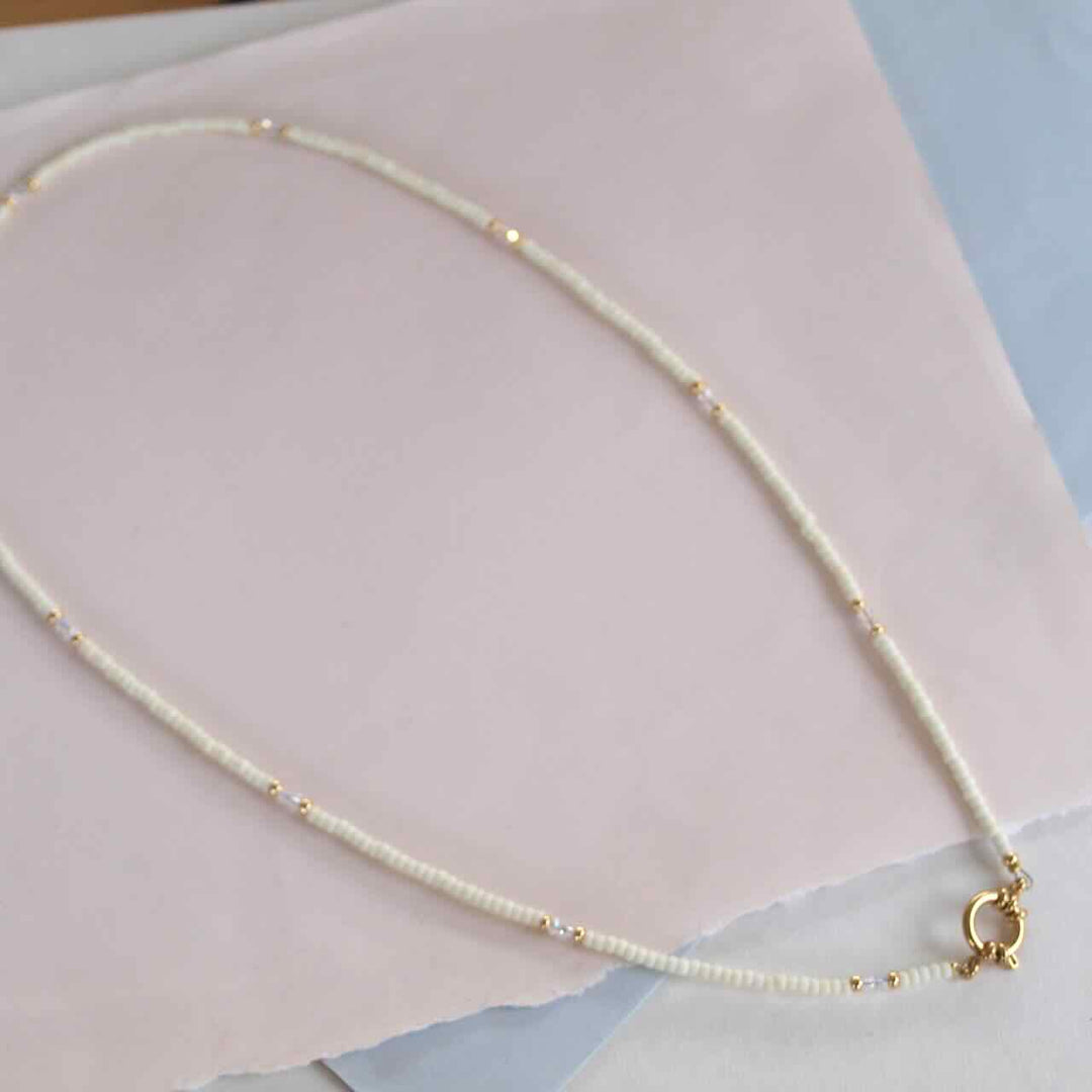 widaro lange ketting black/off white 60 cm