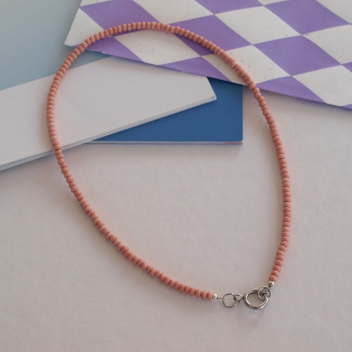 widaro ketting old pink/light orange beads (kies je kleur)
