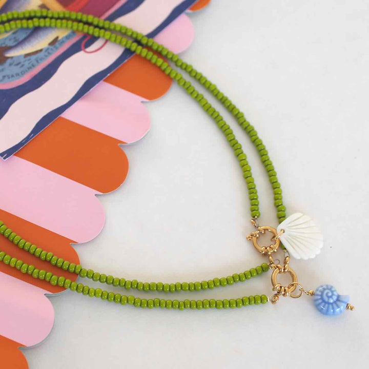 widaro ketting olive beads