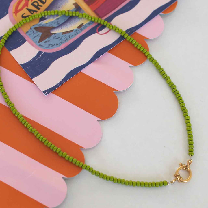 widaro ketting olive beads