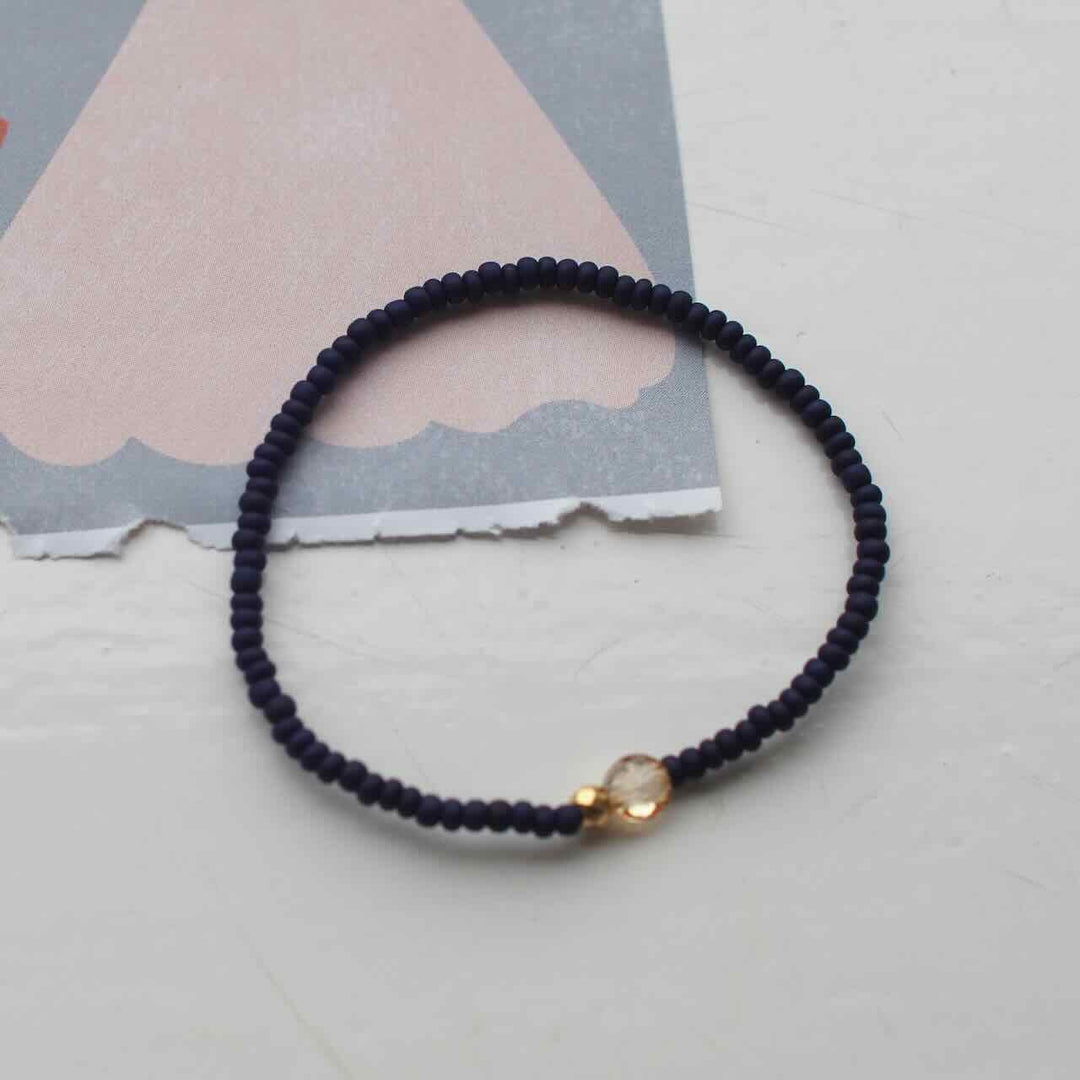 widaro armband one stone blue (kies je kleur)