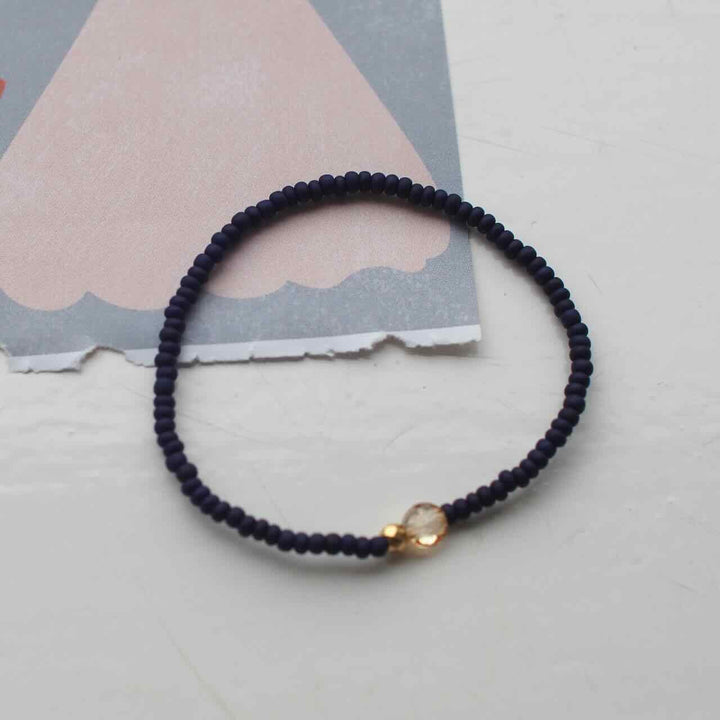 widaro armband one stone blue (kies je kleur)