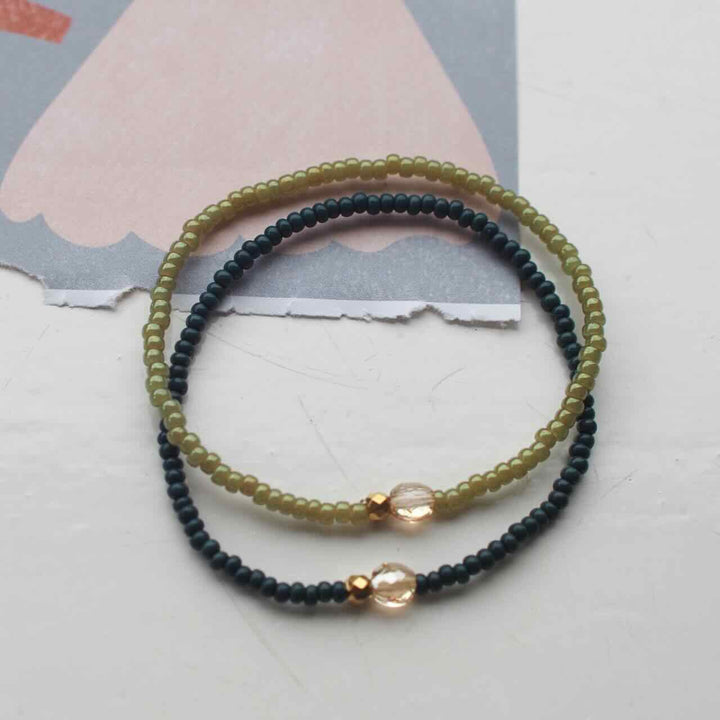 widaro armband one stone green (kies je kleur)