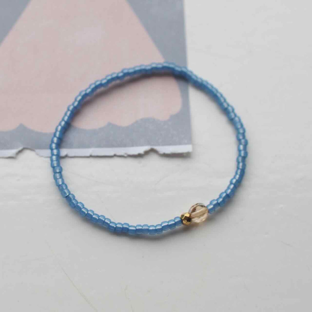 widaro armband one stone blue (kies je kleur)