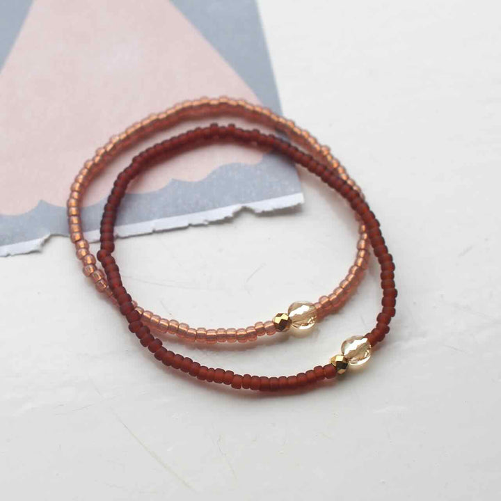 widaro armband one stone naturel (kies je kleur)