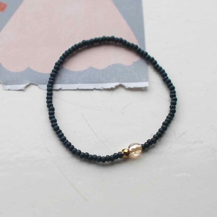 widaro armband one stone green (kies je kleur)