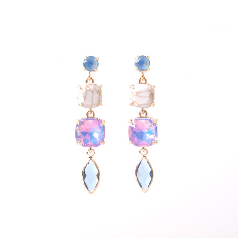 widaro oorbellen light blue