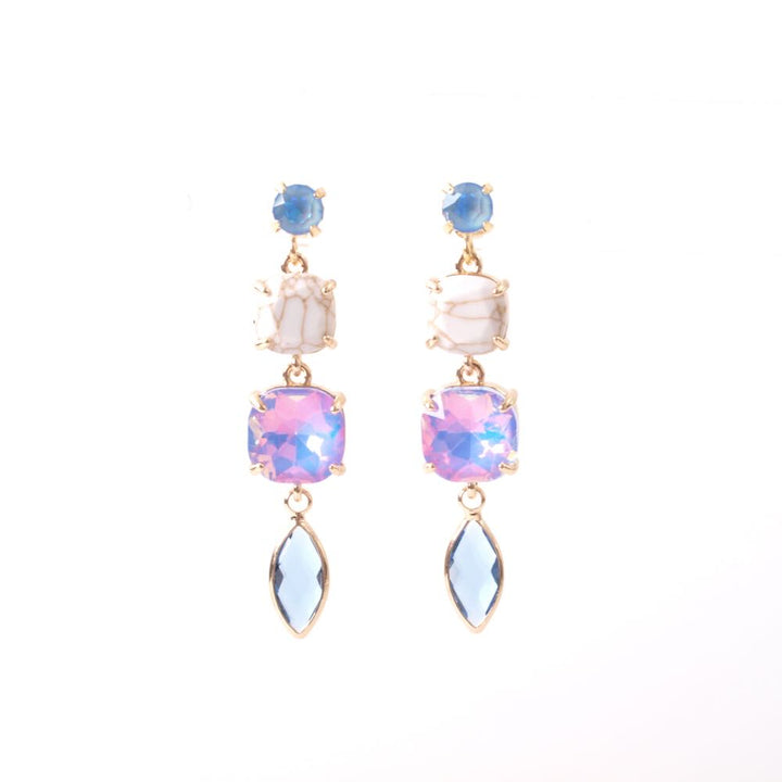 widaro oorbellen light blue