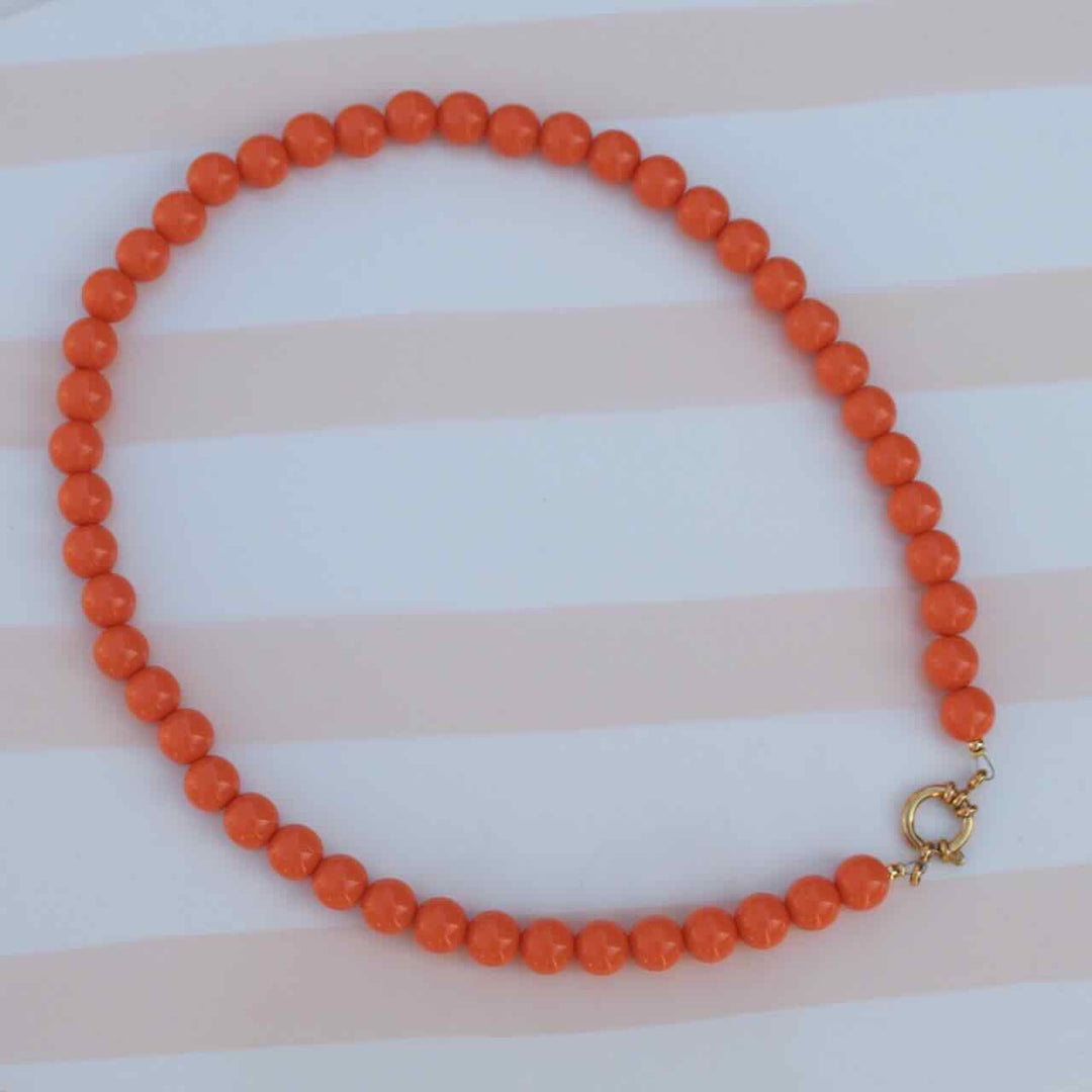 widaro ketting round orange (kies je slot)