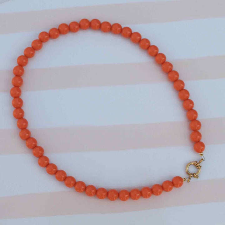 widaro ketting round orange (kies je slot)