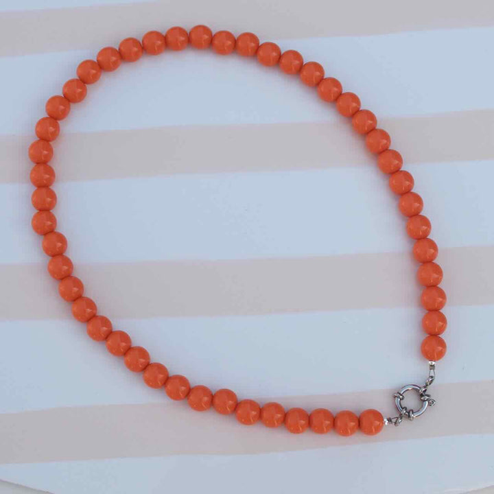 widaro ketting round orange (kies je slot)
