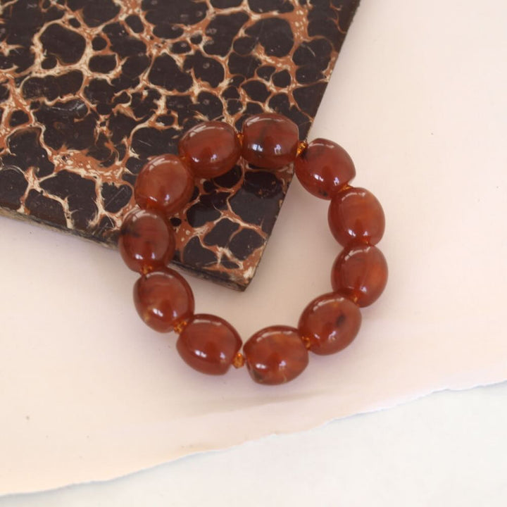 widaro set oval marmer dark brown