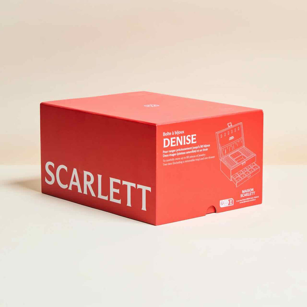 maison scarlett jewelry box denise pu camel