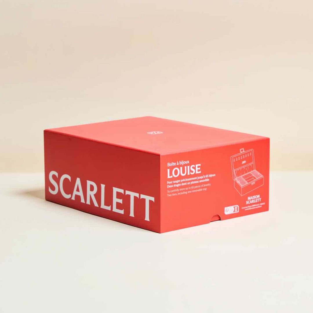 maison scarlett jewelry box louise pu camel