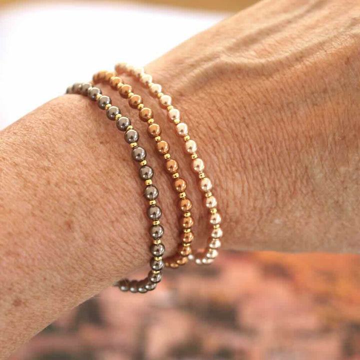 widaro swarovski parelarmband brown (kies je soort)
