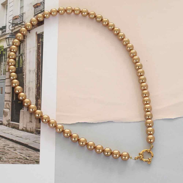 widaro parelketting gold 8mm