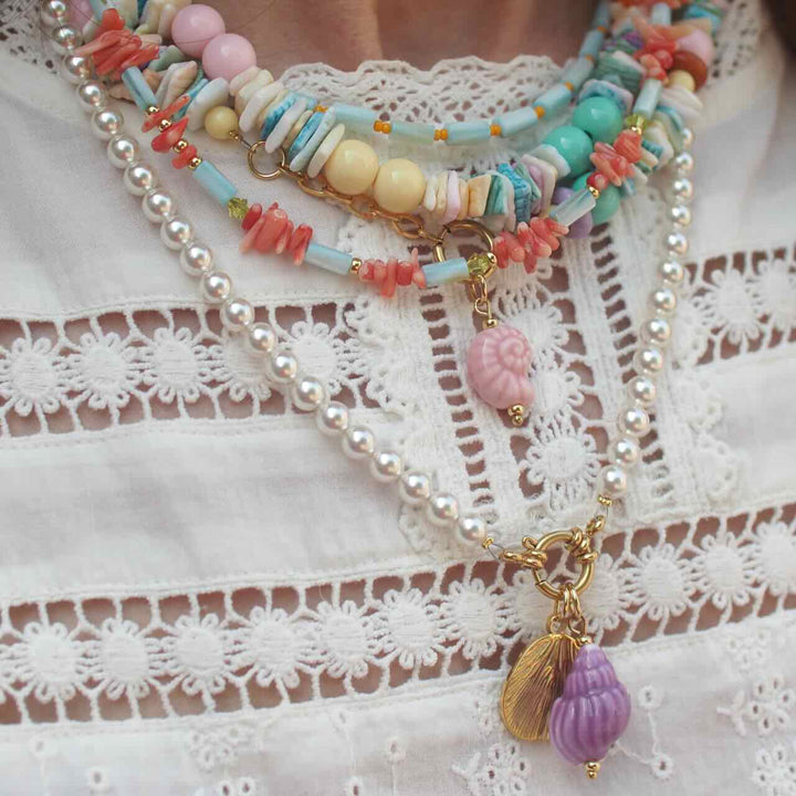 widaro parelketting wit 55cm
