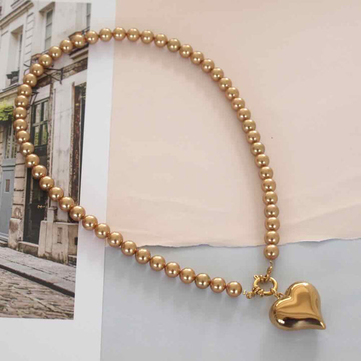bedel heart gold and silver