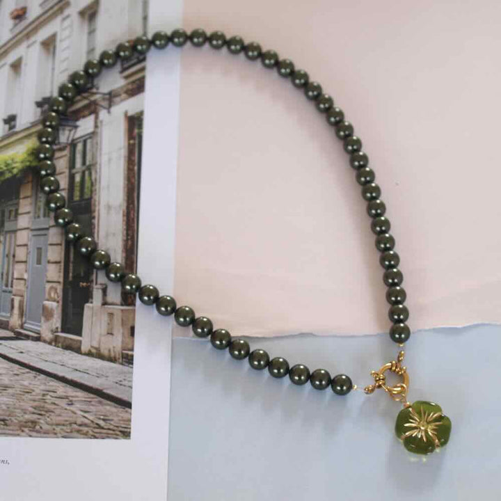 widaro parelketting green 8mm