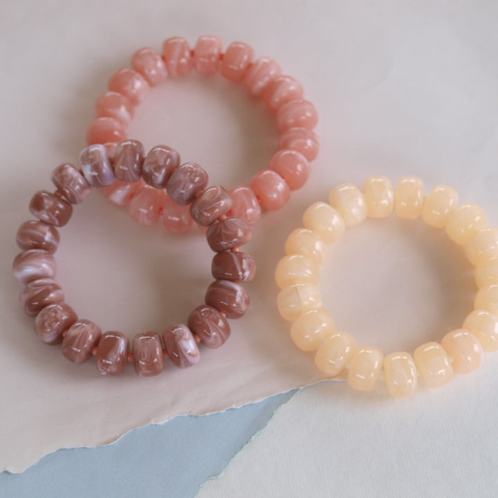 widaro armband big taupe/peach (kies je kleur)