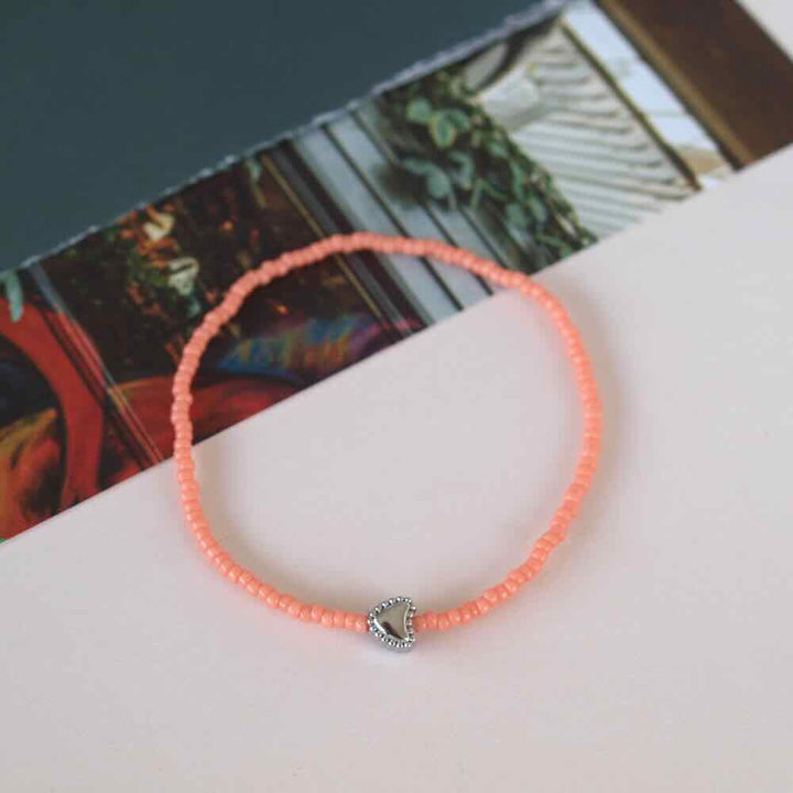 widaro armband colour with a heart (kies je soort)