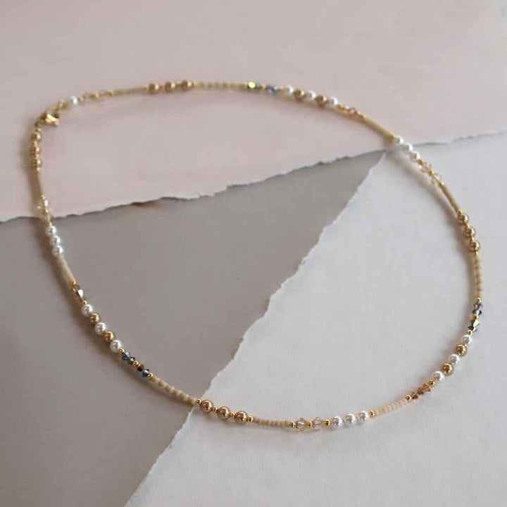 widaro ketting pearl chique gold