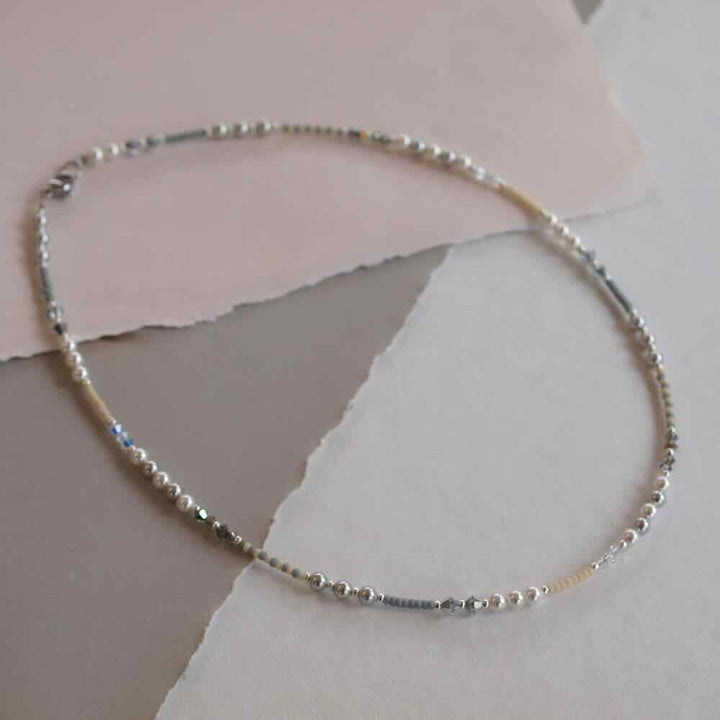 widaro ketting pearl chique silver