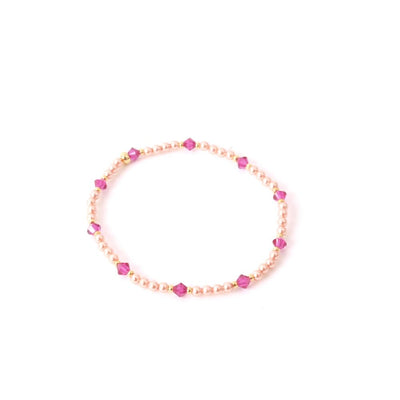 widaro armband pearl color shine pink