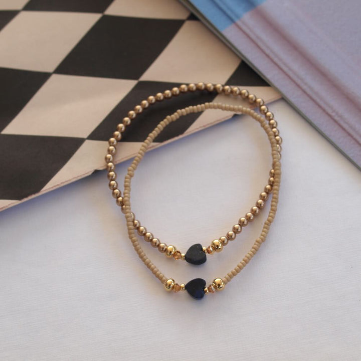 widaro armband petite heart dark blue (kies je soort)
