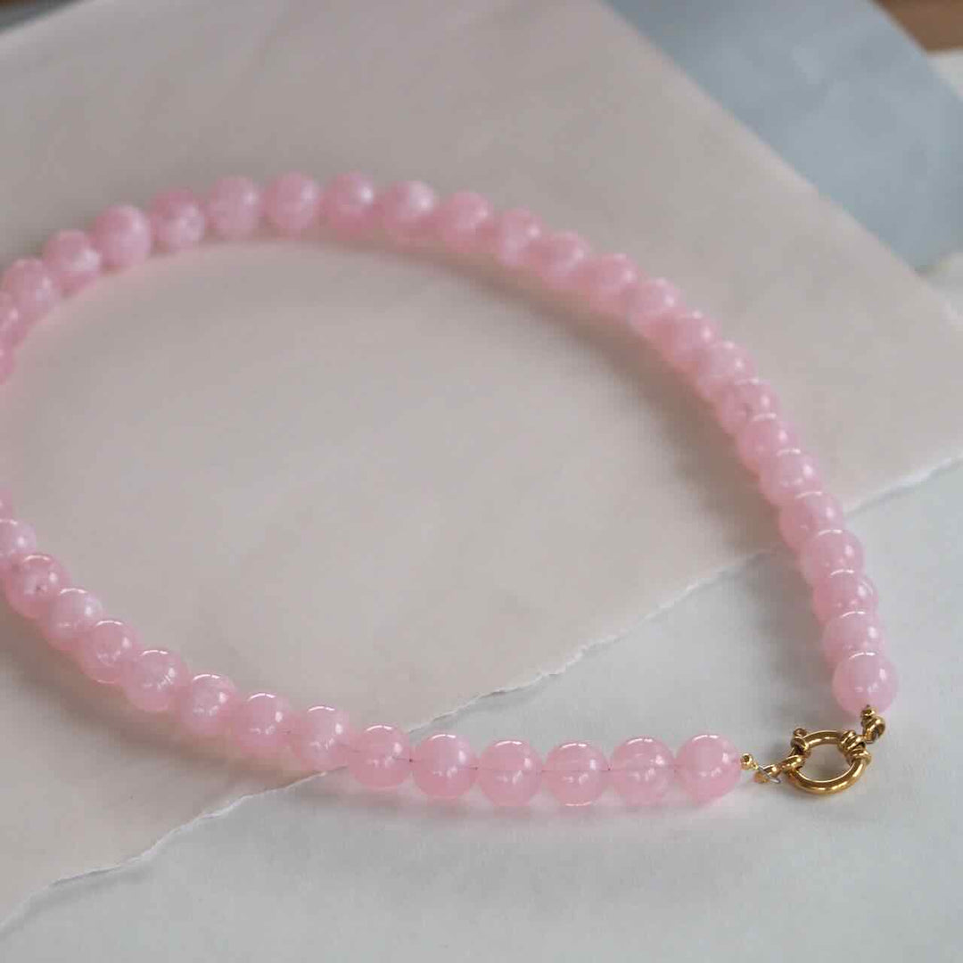 widaro ketting pink marble