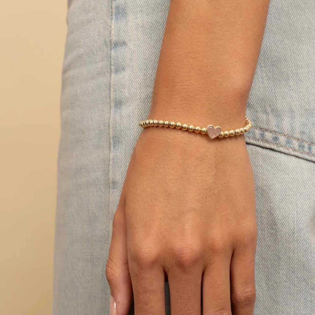 sparkling jewels armband mom pink opalite gold