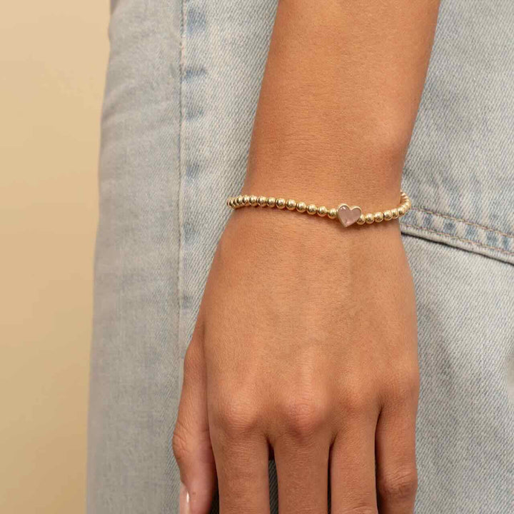 sparkling jewels armband mom pink opalite gold