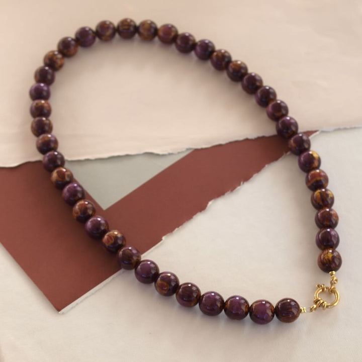 widaro ketting purple gold