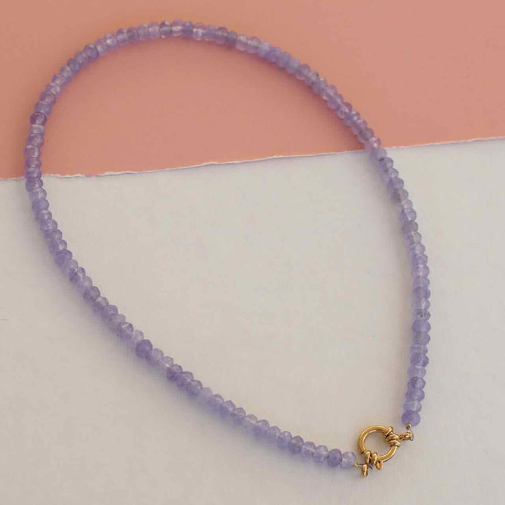 widaro ketting purple agate (kies je lengte)