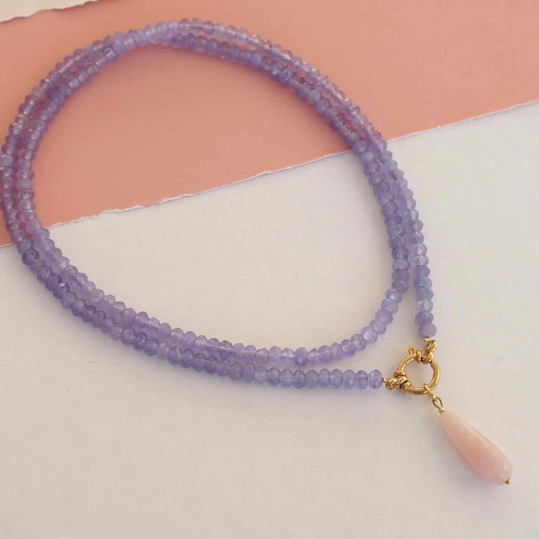 widaro ketting purple agate (kies je lengte)