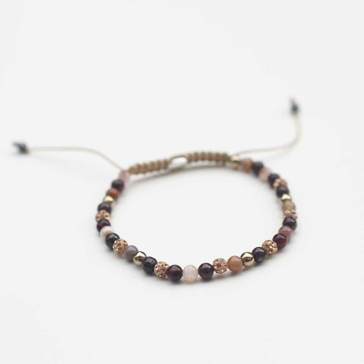 karma armband redbrown gold xxs