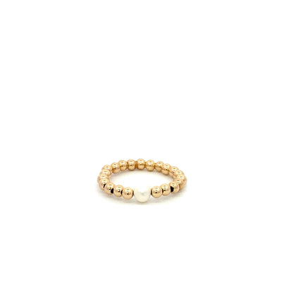 pscallme ring pearl gold/silver