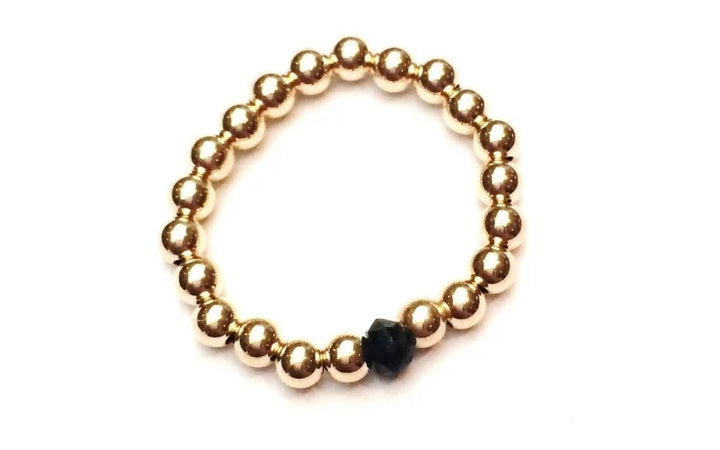 pscallme ring black gold/zilver
