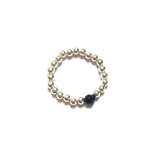 pscallme ring black gold/zilver